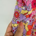 Lounge Floral Print Spaghetti Strap Romper Jumpsuit Women's Size L Purple Size L Photo 2