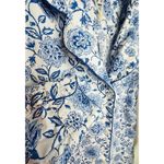 The Company Store Nightshirt Small Cottagecore Button Front Cotton Nightgown Blue Photo 6