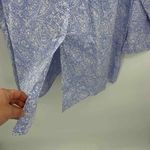 Habitat Button Front Shirt Womens Small Blue White Abstract Print Cotton Photo 3