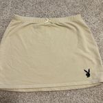 Playboy Cream Mini Skirt Photo 1