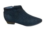 Casadei VINTAGE  BLACK AND WOVEN MESH & LEATHER BOOTIES (37) Photo 7