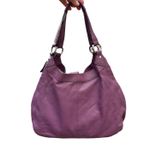 Coach Soho Leather Buckle Hobo Bag F17092 Purple Shoulder Bag Photo 2