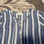 Mud Pie  swim suit coverup. Size medium. Excellent condition. Blue white striped Photo 1