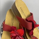 Lorenzo Red Floral Women's Sandals size 6 Photo 2