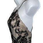 Akira  Black Lace With Tan‎ Liming  and Tan Halter Mini Sundress EUC Size M Photo 4