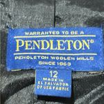 Pendleton Vintage Virgin Wool Navy Red & White Plaid Button-Down Blazer size 12 Photo 10