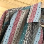 Dress Barn Vintage Calico Stripe Button Front Shirt Plus Size 1X Photo 3