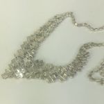 Christina collection rhinestone necklace clear and aurora borealis bride formal Silver Photo 4