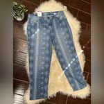 Style & Co . Womens Printed Cuffed-Hem Jeans Sz 14 Photo 1