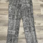 Alice Hope White & Black Print Women's Ankle Pants Size 4 Photo 3
