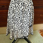 Slate + Willow  Ivory and Black Animal Cheetah Print Faux Wrap Dress Size S Photo 5