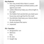 Lululemon  Race Your Pace Long Sleeve Sz 10 Photo 10