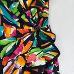 After Five Saks Fifth Avenue Strapless Floral Dress Black Multicolor Size 10 Photo 1
