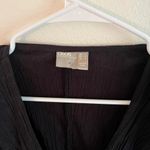 ASOS  front tie textured black long sleeve Photo 2