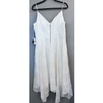 Adrianna Papell Dress Size 16 Ivory Lace NWT Handkerchief Skirt $249 MSRP Photo 5