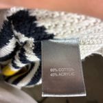 Marled Reunited Clothing Striped Boat Neck Sweater Women's Size L Yellow Navy Photo 4