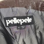 Pelle Pelle 💖  Brown Leather Pants - Y2K Lace Up Details Photo 6