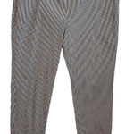 J.Jill Women Ankle Pants 16 Petite Stretch Black White Checked Preppy Coastal Photo 0