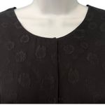 & Other Stories & Other Stories Black Burnout Silk Bracelet Sleeve Belted Midi Dress sz 36 / S Photo 11