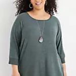 Maurice's Solid Boat Neck Sweatshirt Photo 1