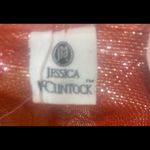 Jessica McClintock  Red shimmery scarf. Photo 3