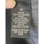 ALYX Dress Turqoise Floral/Denim Ruffle Cap Sleeve w/ Empire Waist Belt Size 14 Photo 7