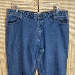 Harley Davidson 1990s Medium Wash Blue Bootcut High Rise Jeans Womens 14P 36W Photo 1
