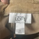 Ann Taylor Loft Women 12 Jacket Corduroy Tan Button Down Y2K 90s Pocket Peplum Photo 3