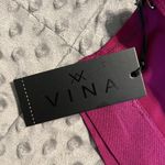 VINA XS magenta haze sports bra FLAW new with tags elastic band see description Purple Photo 7