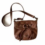 Kimchi Blue Faux Leather Satchel Brown Photo 0