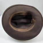 Indiana Jones Brand Wool Hat Mens Small Brown Stylish Bow Ribbon Band 12" Fedora Photo 13