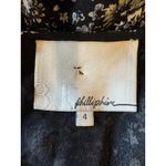 3.1 Phillip Lim 3.1 Phillip Lim Dress Women 4 Black Silk Floral Jeweled Neck Shift Mini Luxury Photo 8