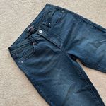JustFab denim dark-wash jeans with zipper details. Size: 28. Never been worn. Photo 1