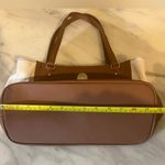 Tommy Hilfiger Purse Large Canvas Tote Shoulder Bag Vegan Leather Double Strap Photo 6