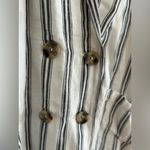 Anthropologie NWT Pilcro Striped Linen Blazer Jacket Size L Oversized Dolman Photo 4