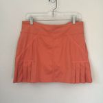 Athleta Coral Orange Side Pleat Skort Large Photo 0