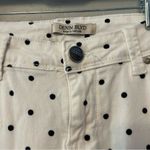 Denim Blvd white and black polka dot skinny stretchy jeans size 9 Photo 4