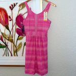 NEW Tehama Pink Stripe Athletic Dress Activewear Preppy Athleisure Tennis Medium Photo 2