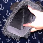 Just Fab Lenka Wide grey faux fur faux leather buckle knee high boots Photo 10