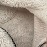 American Eagle Sherpa Half Zip Sweater Size XS White Varsity Pullover Pocket EUC Photo 6