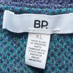 BP Nordstrom  Relaxed Polo Blue Teal Green Plaid Pullover Sweater XL‎ Acrylic Photo 3