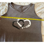 Women's Dress Size Medium Brown with Hearts Photo 4