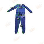 New Kirundo Women's Jumpsuit Overall Romper Long Sleeve S oversized Blue Photo 3