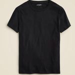 J.Crew NWT Vintage Jersey Classic-fit Crewneck T-shirt Short Sleeve Black Photo 0