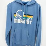 Marmot Coastal Getaway Blue Logo Pullover Hoodie Women's Size Medium M Photo 0