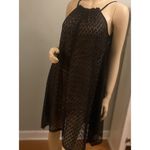 BCBG MAXAZRIA Black/Nude‎ Illusion LACE Halter DRESS XS Photo 9