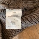 Vince Knit wool Sweater mini Dress 3/4 Sleeve cowlneck Soft cozy brown Sz S Photo 7