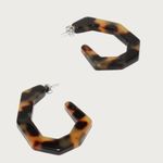 Rachel Comey ππ Baby Factor Earrings ~ Brown Tortoise NWT Photo 8