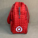 RARE Lug Target Puddle Jumper Tote Bag Red Quilted Nylon w/ Multiple Pockets GUC Photo 3