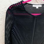 Jonathan Simkhai women’s black Grid mesh jacket size extra small XS Photo 4